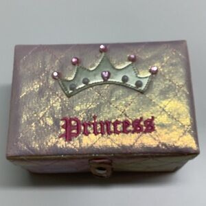 Claire’s Princess Jewelry Box with Crown Design.